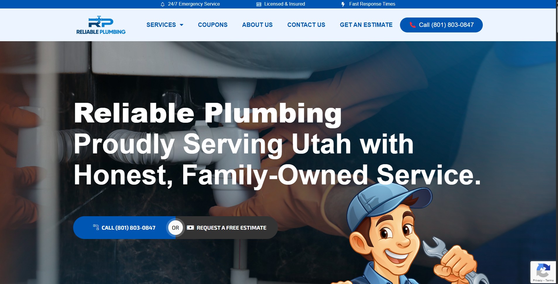 Reliable Plumbing Website